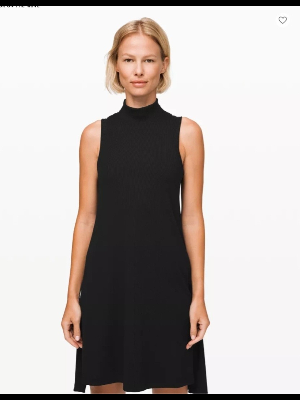 Lululemon Athletica Sleeveless Mock Gone For The Week Dress Black  Small NWT NEW